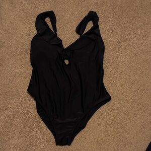 Shade & Shore Black One Piece Swimsuit